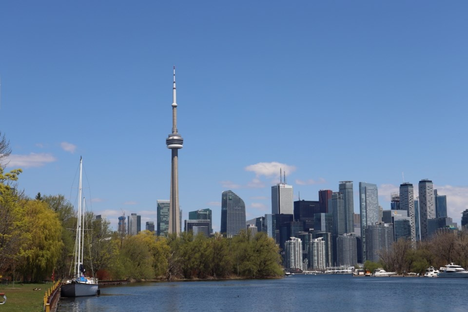 The Toronto skyline as seen from the Toronto Islands. Kathryn Mannie