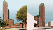 Developers have proposed building a 37-storey residential tower and lower level hotel within the Toronto Carpet Factory campus in Liberty Village.Allies and Morrison Architects Inc. for Hullmark