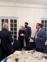 Minister Sarkaria with Bonnie Bowerman