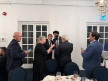 Honourable Prabmeet Sarkaria; Ontario Minister of Transportation speaking with AOLE board
